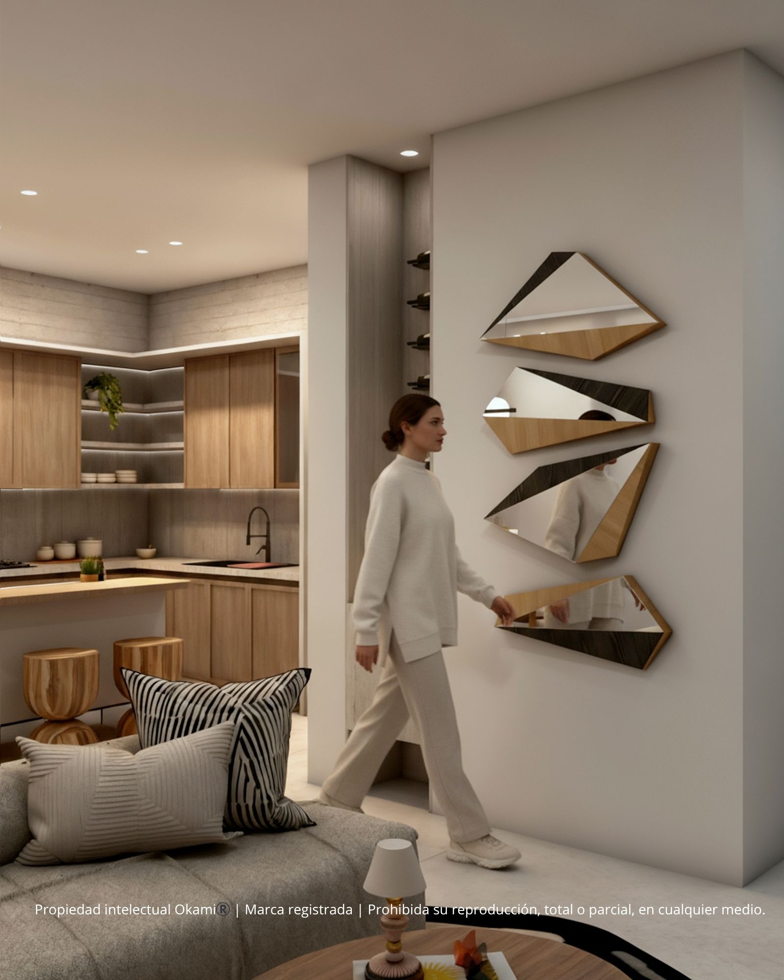 CAMINO FRACTAL - 4 PIEZAS - LATERAL